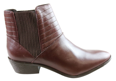 Orcade Keegan Womens Comfortable Leather Ankle Boots Made In Brazil