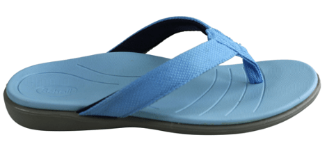 women’s blue thong sandal