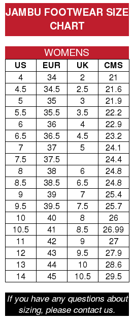 Jambu Size Chart