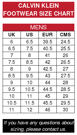 Calvin Klein Size Chart Shoes - Greenbushfarm.com