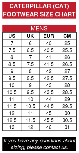 Caterpillar Size Chart Mobile – Brand House Direct