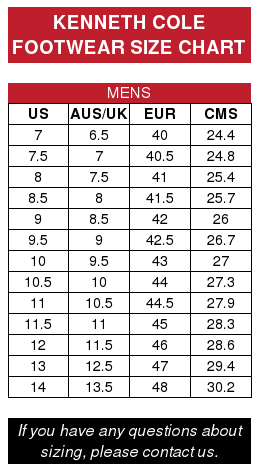 Kenneth Cole Size Chart Mobile – Brand House Direct