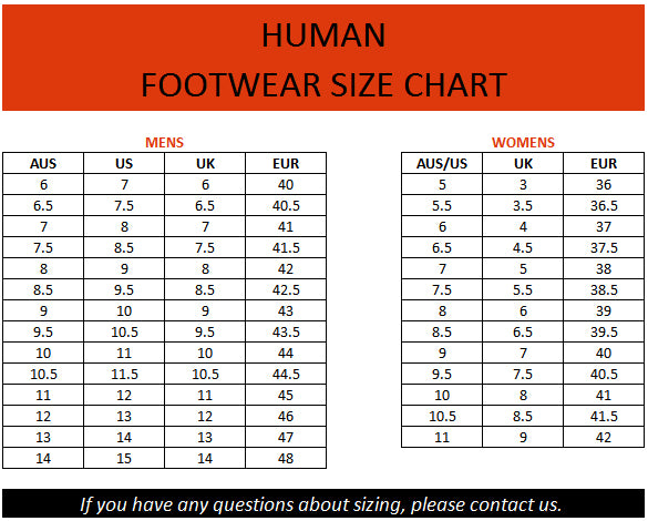 Human Size Chart
