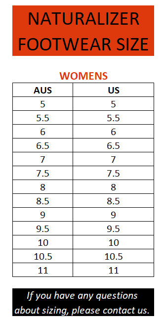 Naturalizer Boot Size Chart