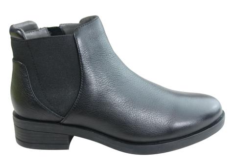 Scholl Orthaheel Stanza Womens Leather Comfort Supportive Ankle Boots