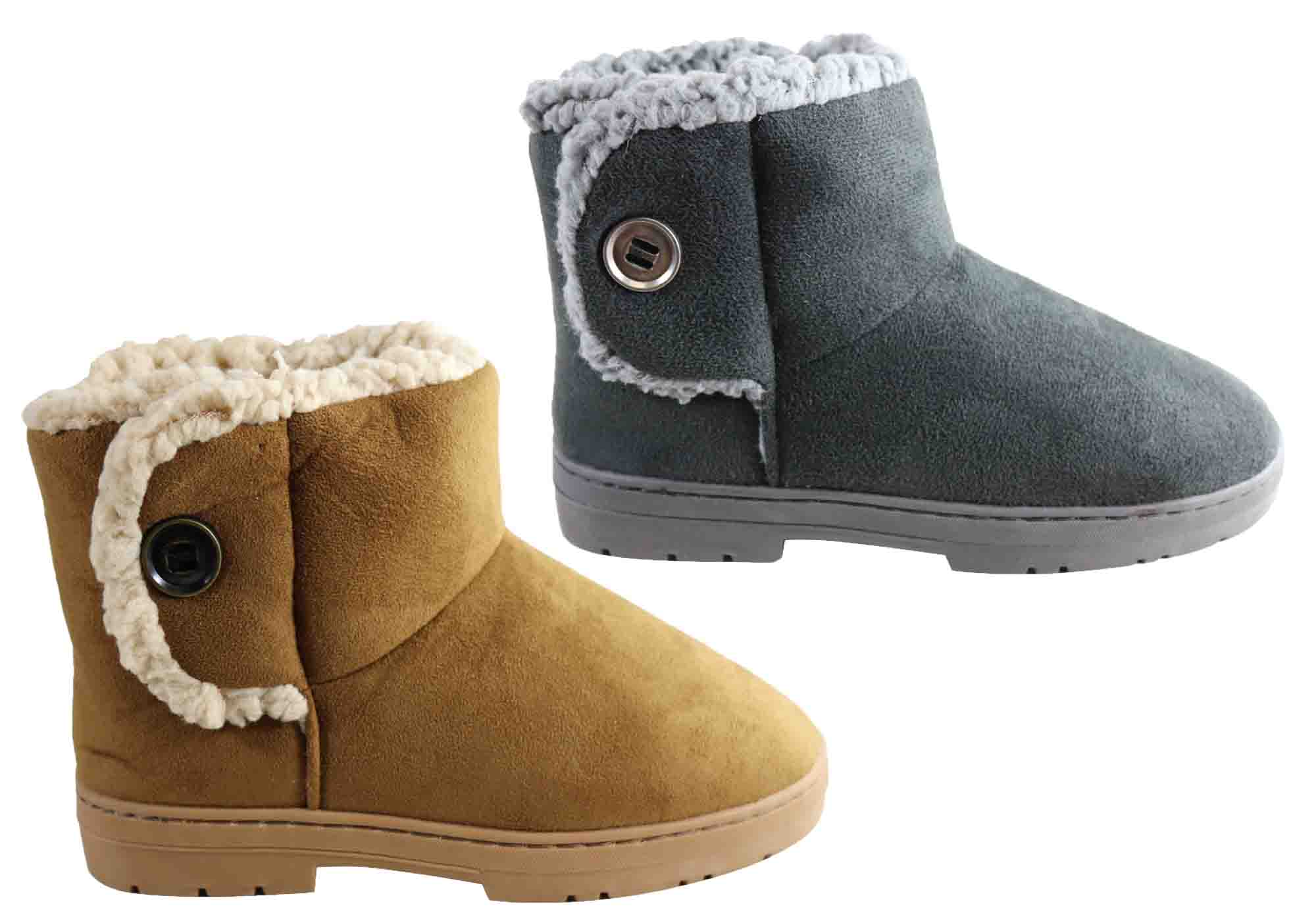 ladies warm slipper boots