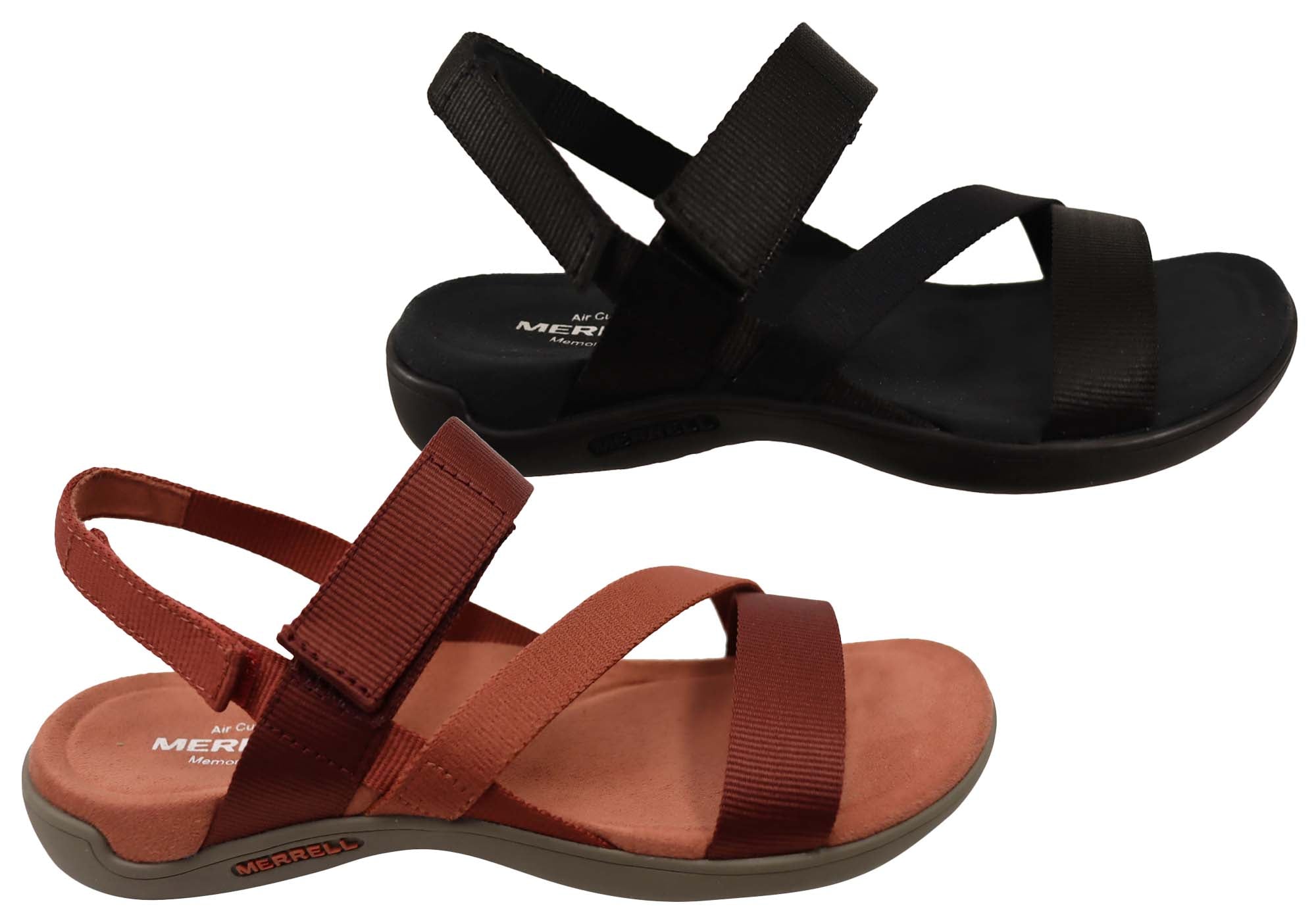 Ieder Wissen Boven hoofd en schouder Merrell Womens Comfortable District 3 Strap Web Sandals | eBay