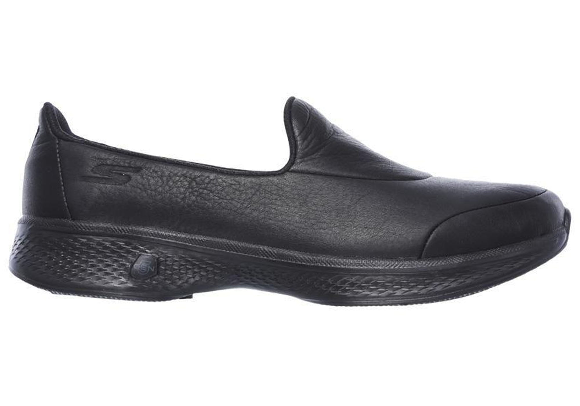 skechers black leather shoes