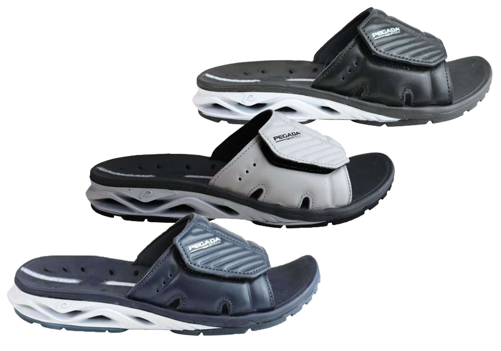 mens cushioned slides