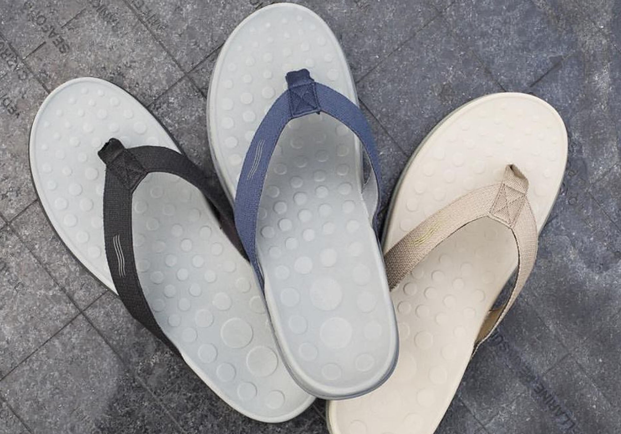 scholl orthotic thongs