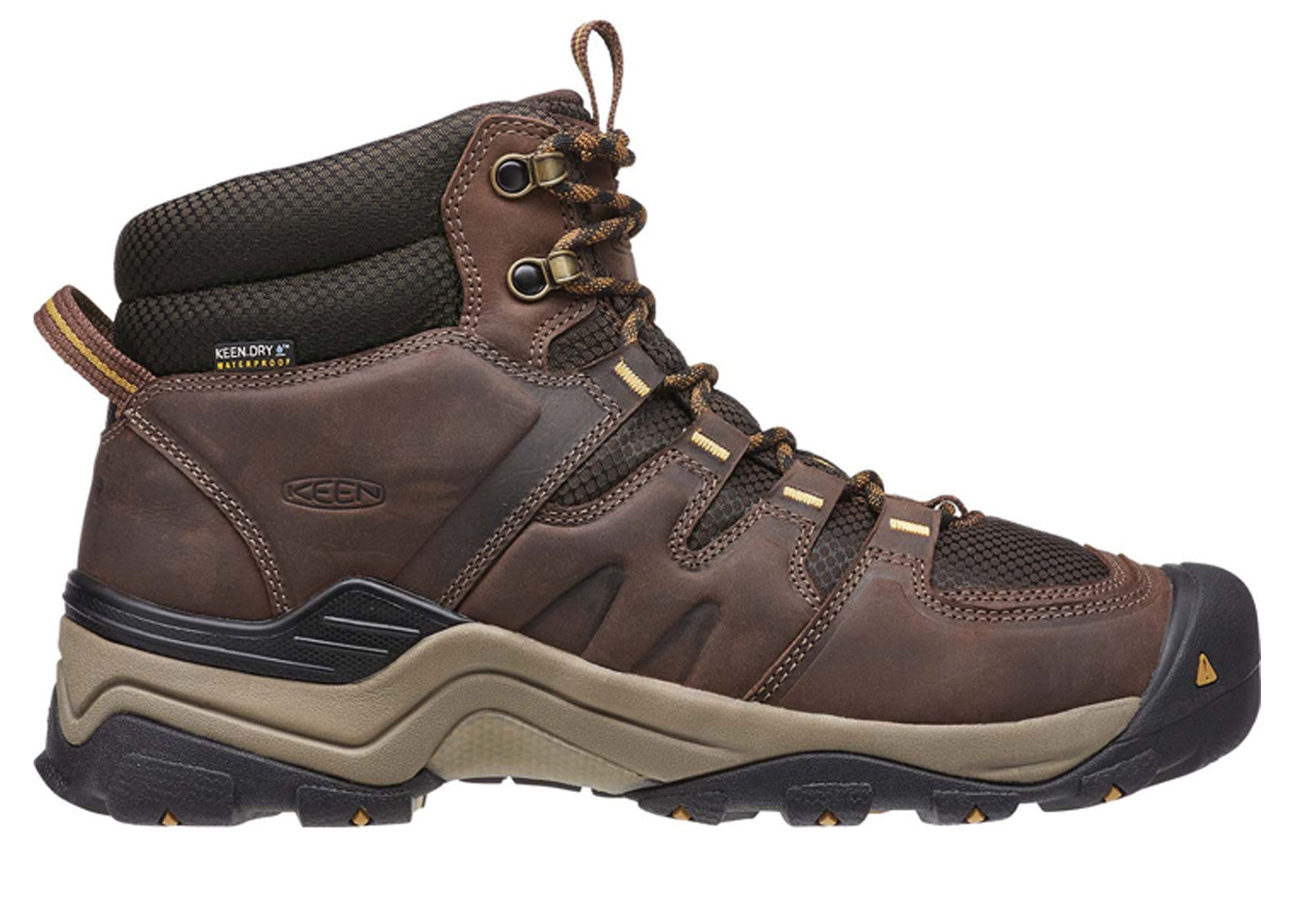 Keen Gypsum II Mid Mens Comfortable Waterproof Wide Fit Hiking Boots ...