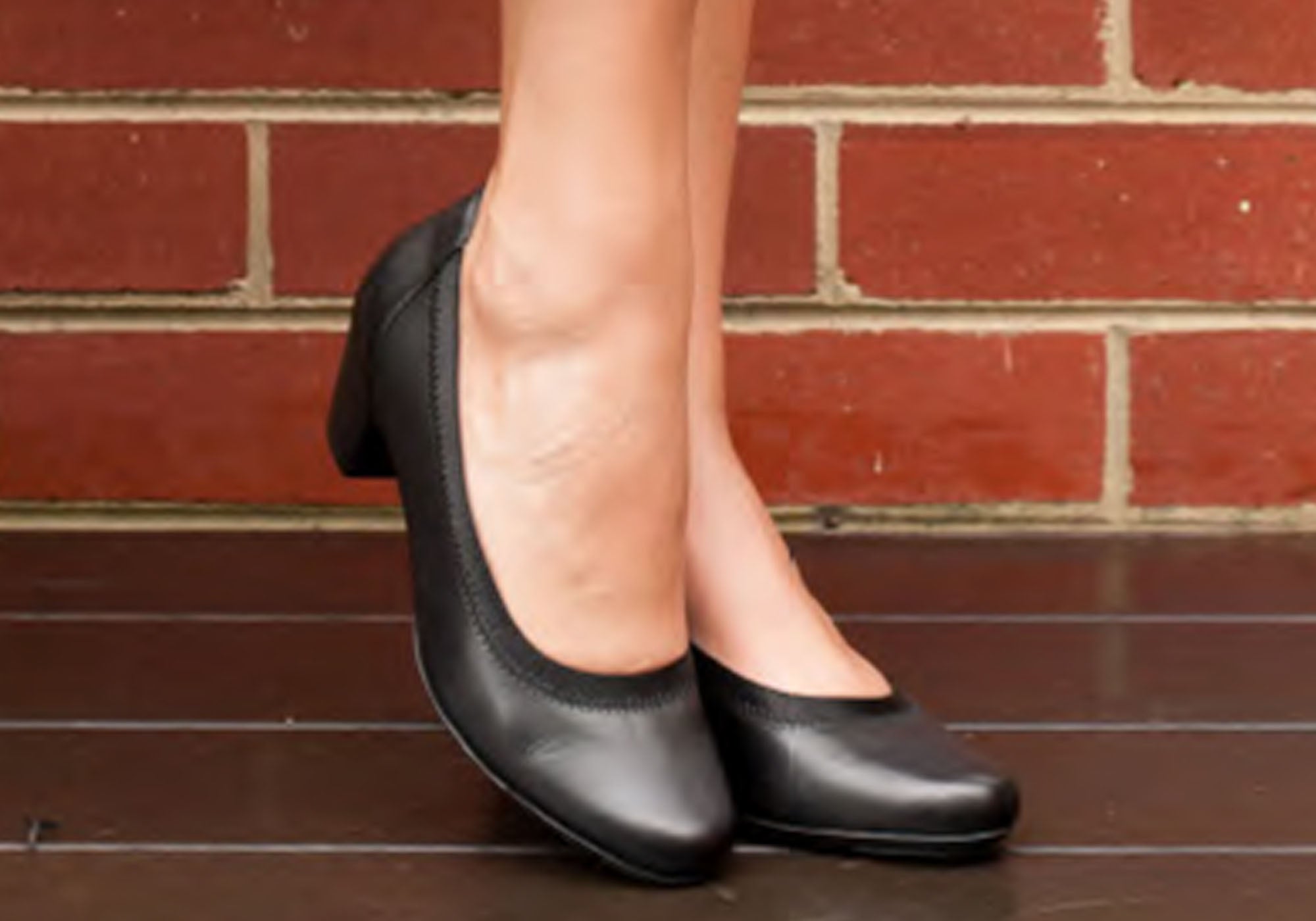 womens black mid heel shoes