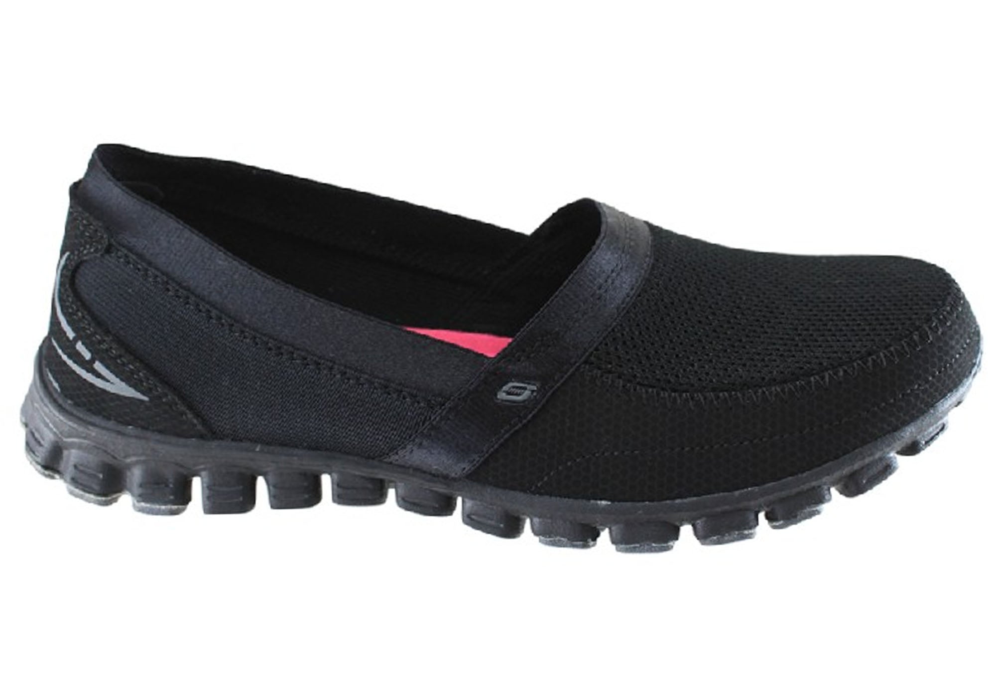 black memory foam slip on shoes