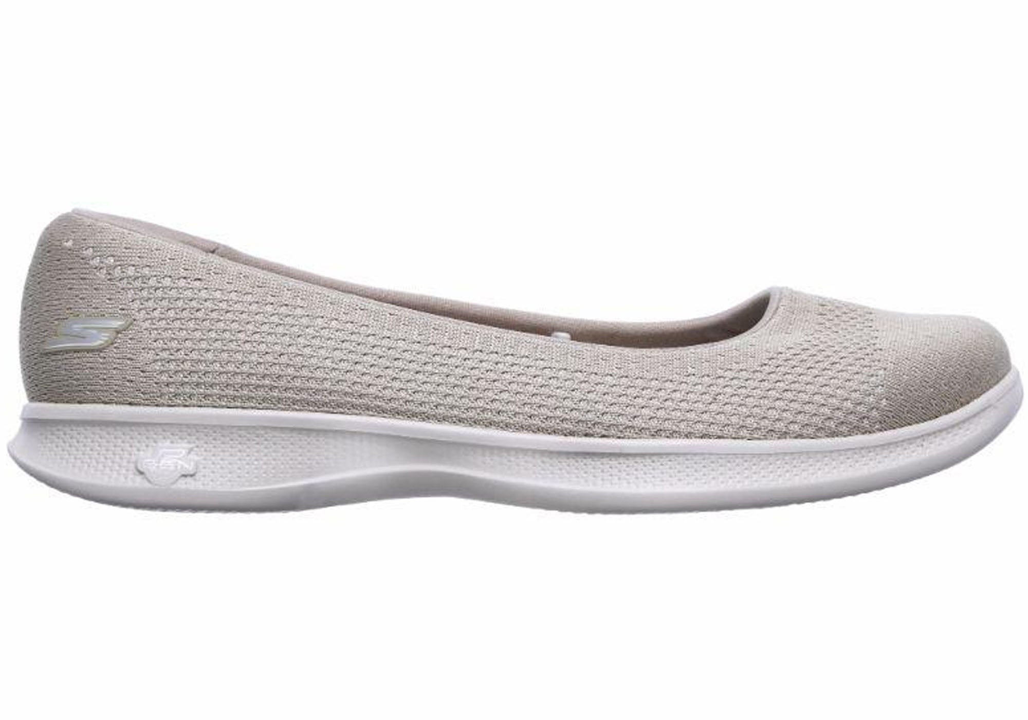 skechers go step lite knitted ballet flat