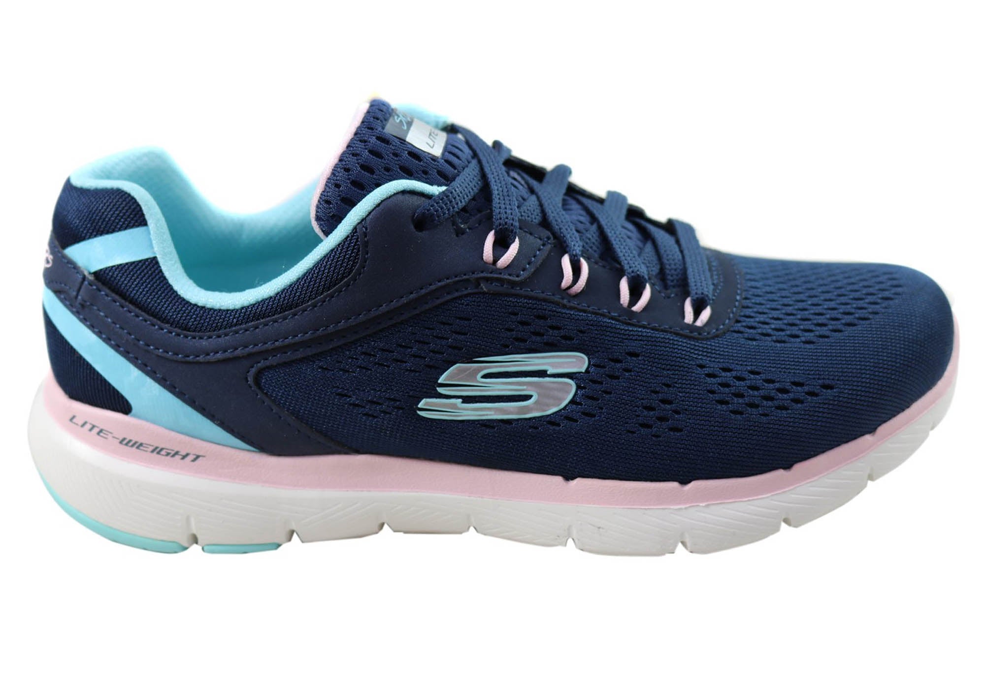 skechers go walk memory foam navy