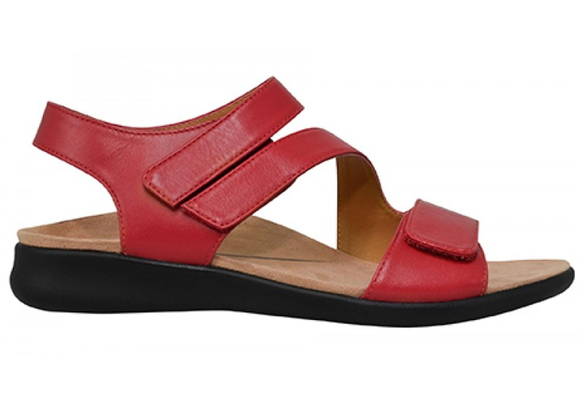 Scholl Orthaheel Foray Womens Comfortable Supportive Leather Sandals ...