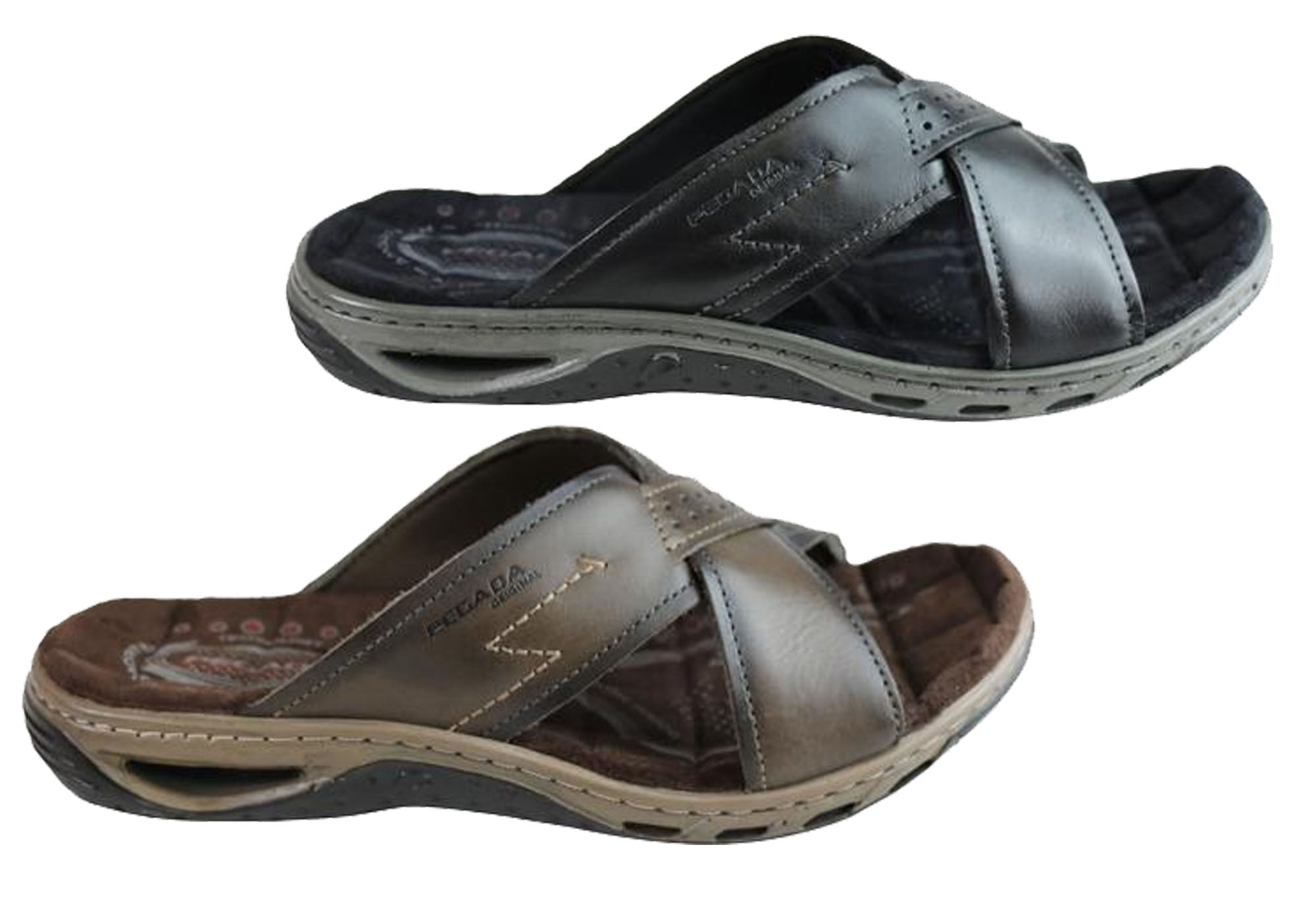 mens cushioned slides