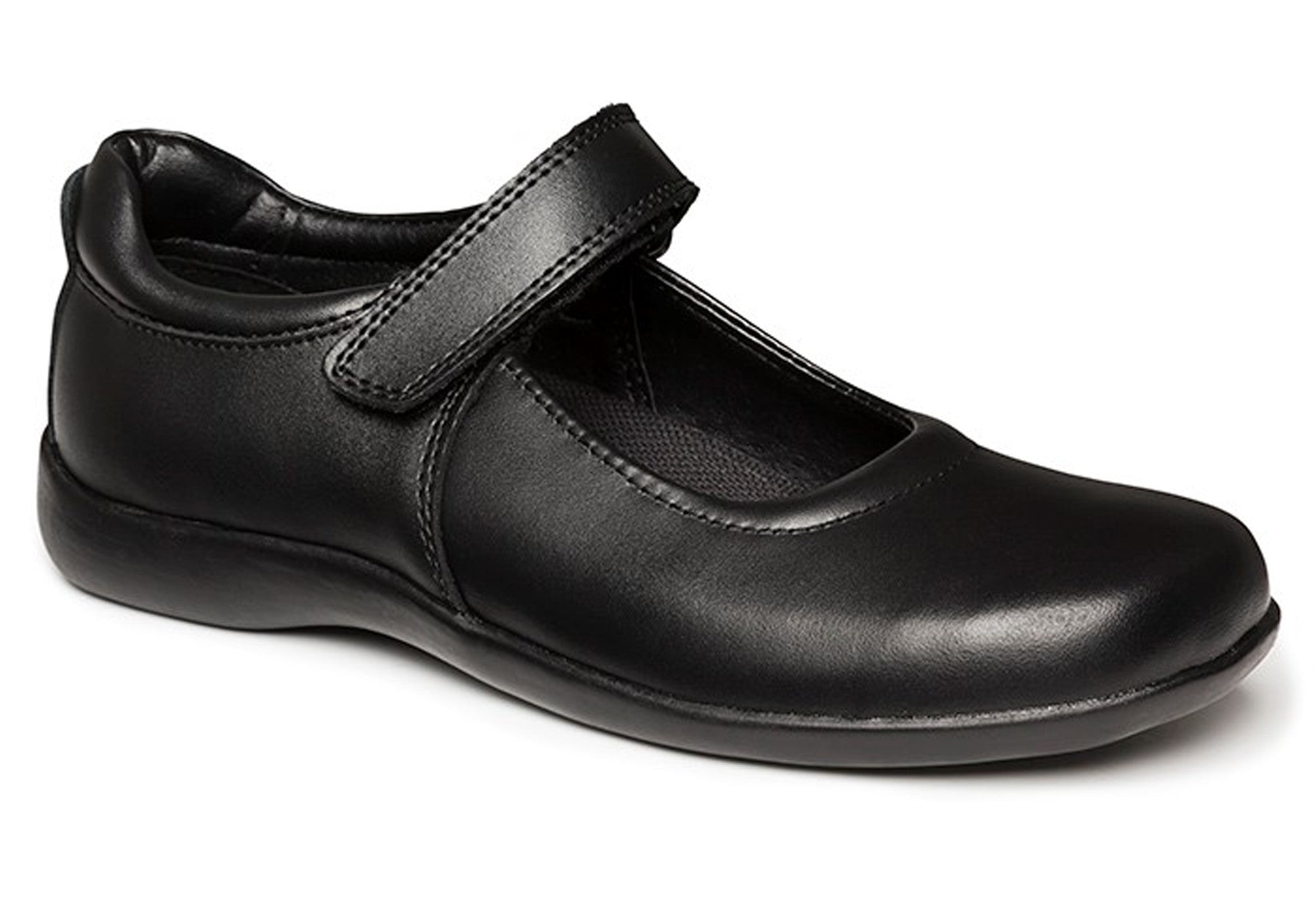 clarks girls black shoes