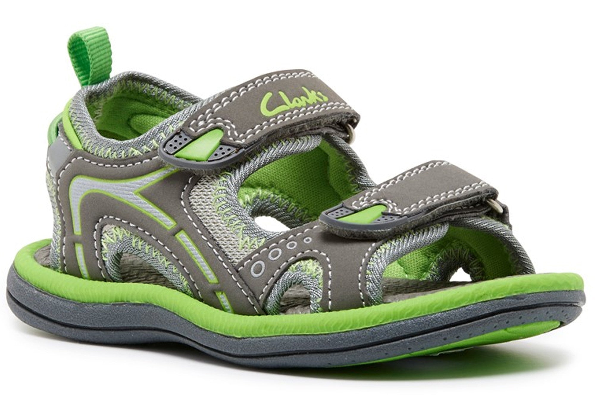 Clarks Fear II Kids Durable Adjustable 