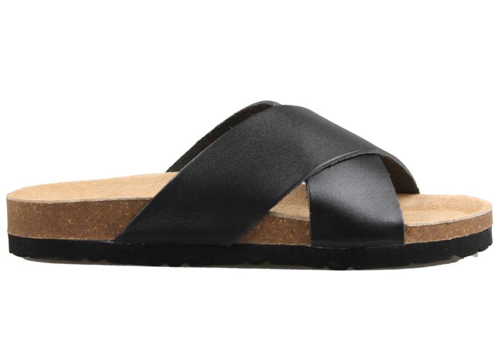 womens leather slides