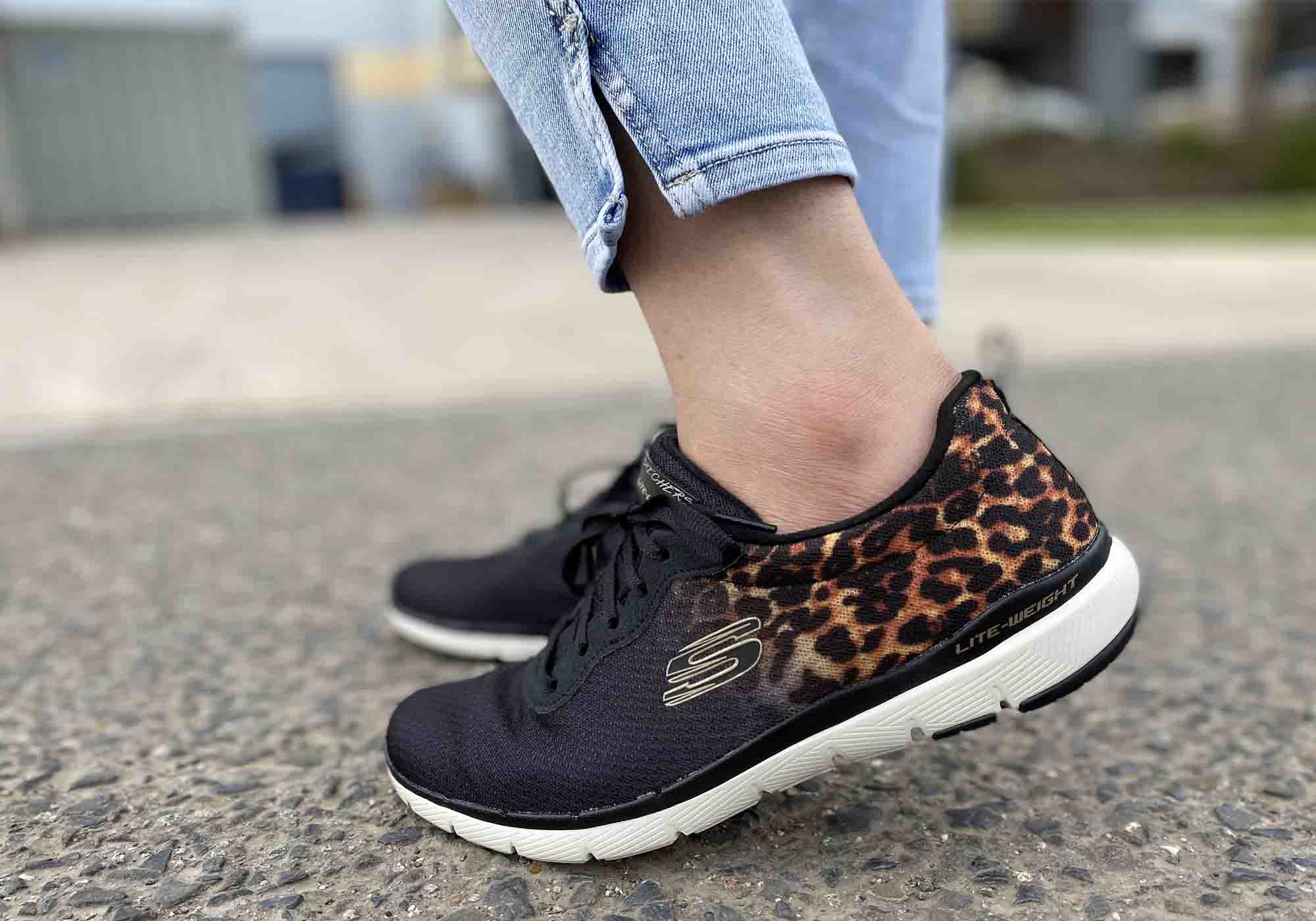 skechers leopard sneakers