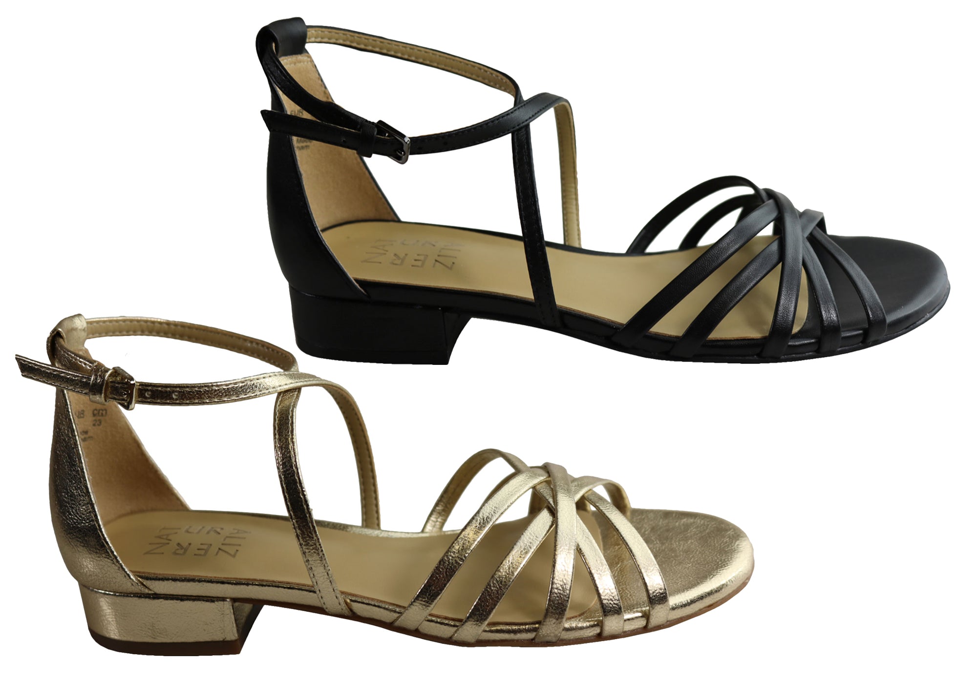 naturalizer low heel dress sandals