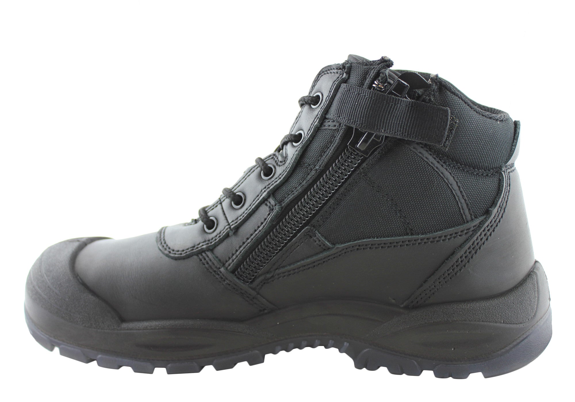womens black utility boots