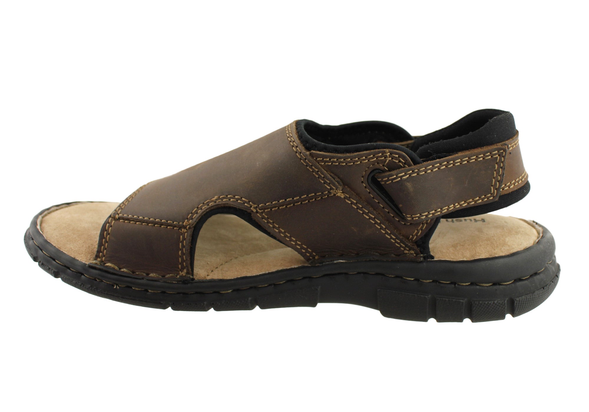 Hush Puppies Wake Mens Leather Sandals | Brand House Direct