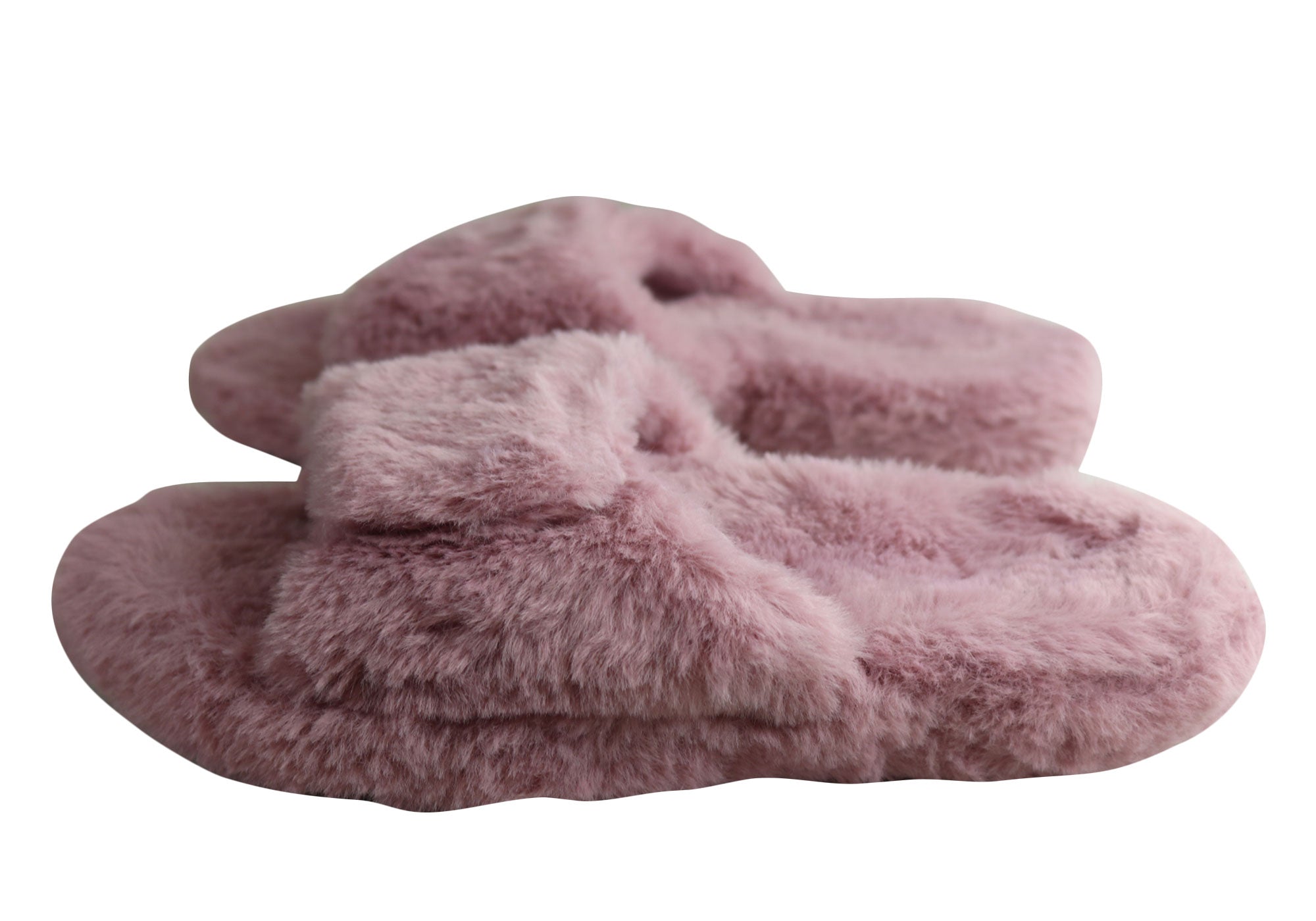 Homyped Fluffy Womens Open Toe Slippers | Brand House Direct