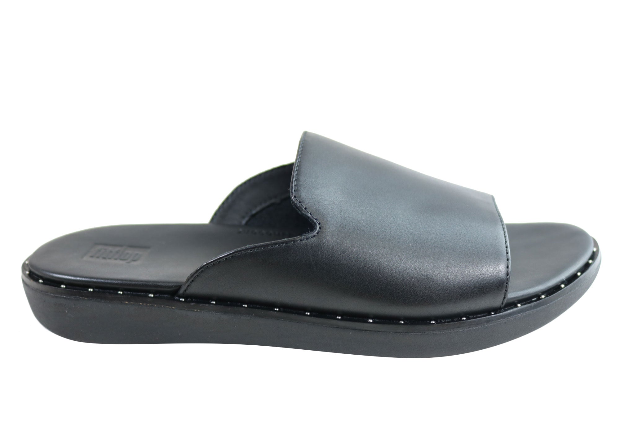 soft leather slides