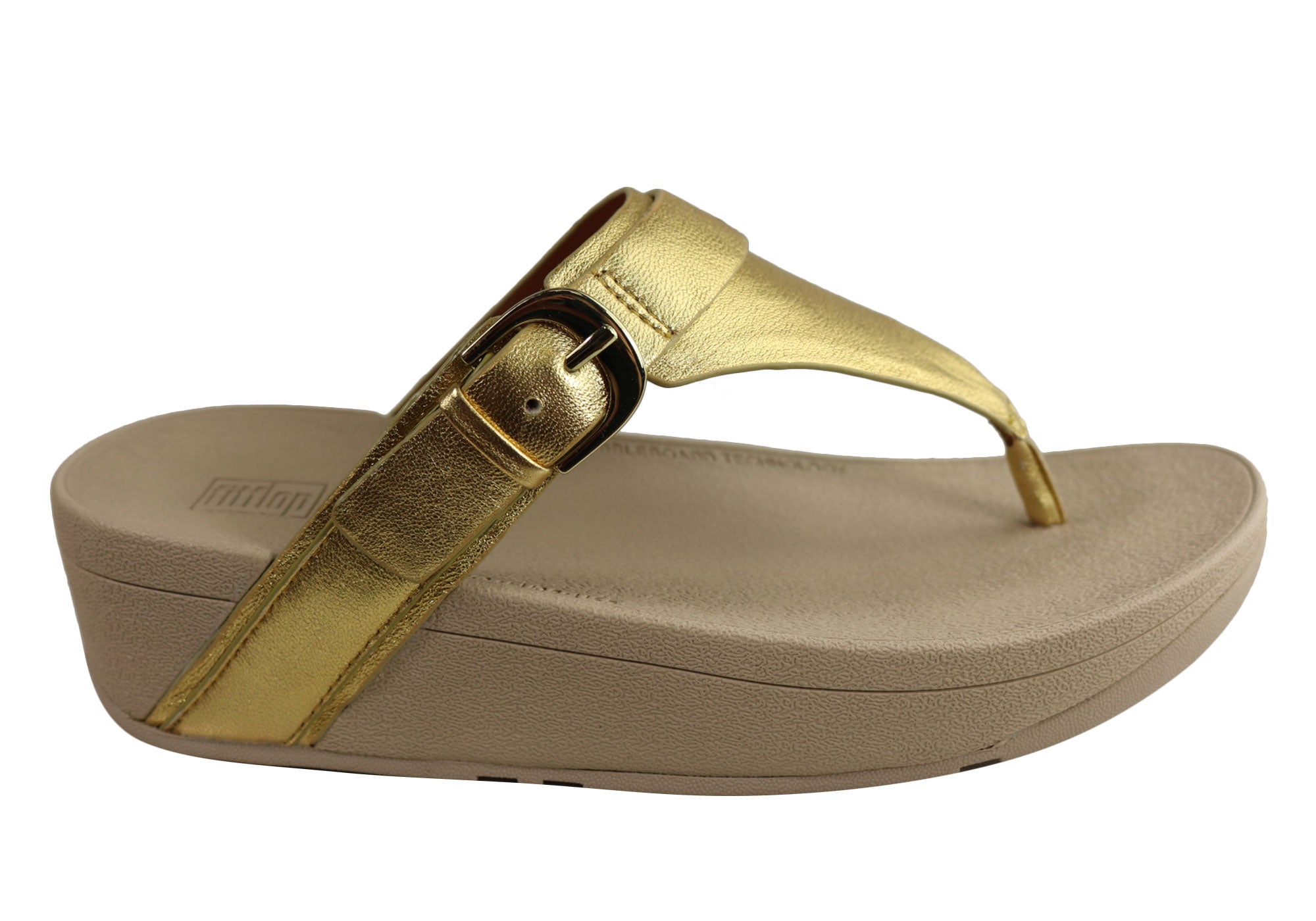 fitflop gold sandals