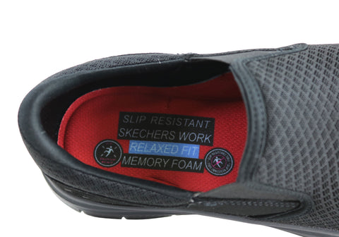 skechers work shoes relaxed fit memory foam