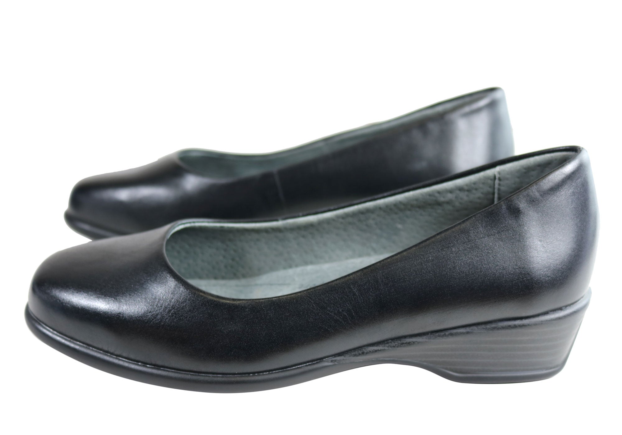 Homyped Jeda Womens Leather Wide Fit Shoes | Brand House Direct