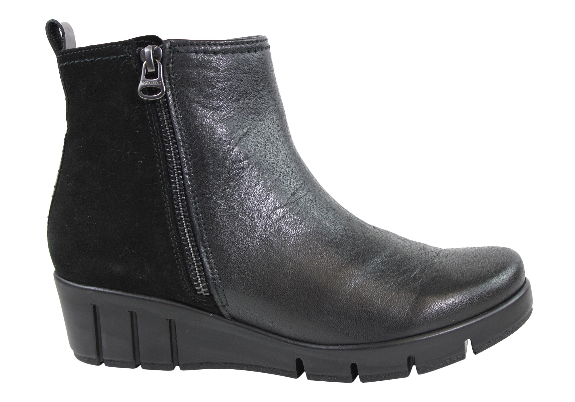 Hispanitas Womens Leather Wedge Boots Made In Spain | Brand House Direct