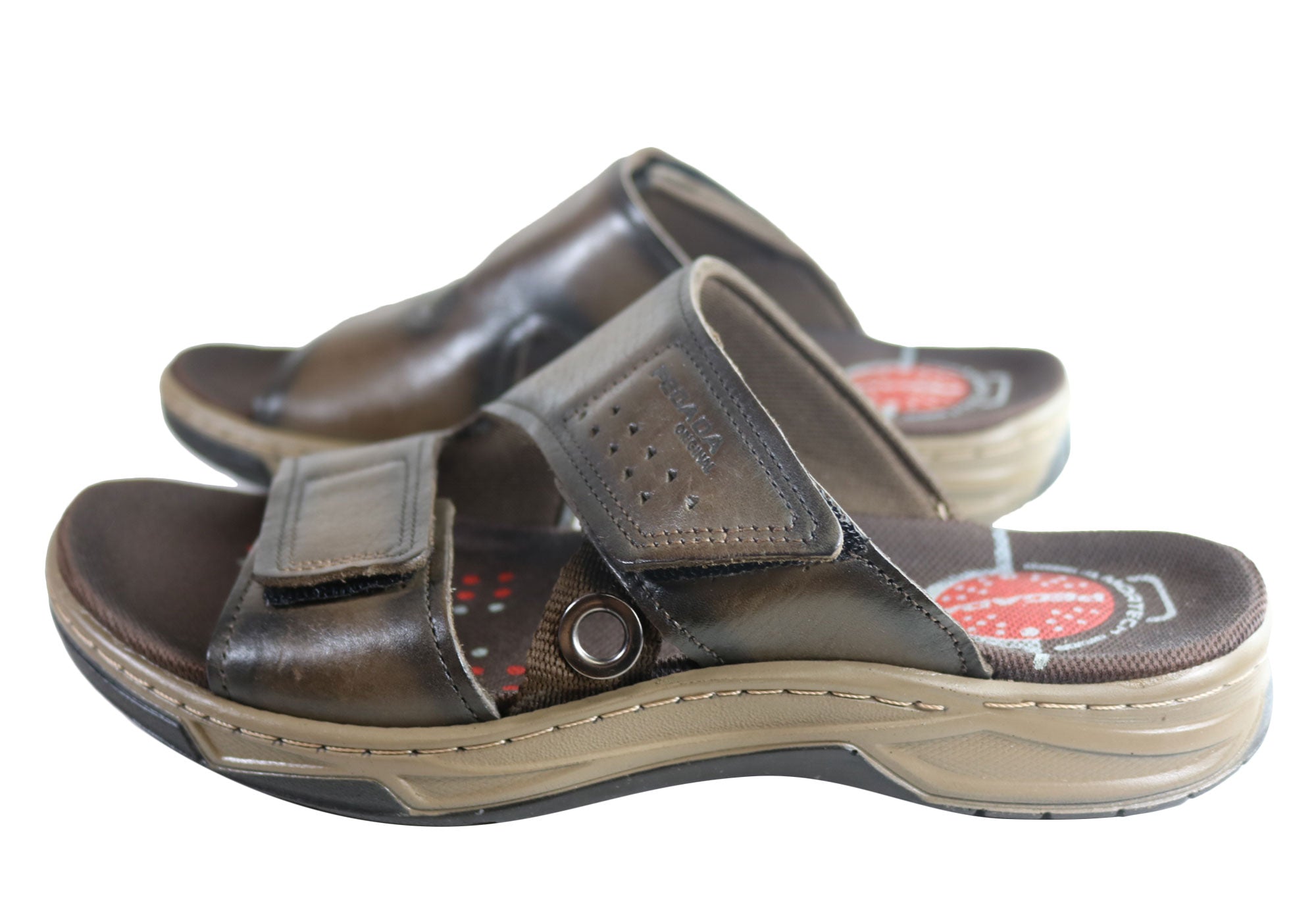 Pegada Henderson Mens Cushioned Comfort Slide Sandals Made In Brazil ...
