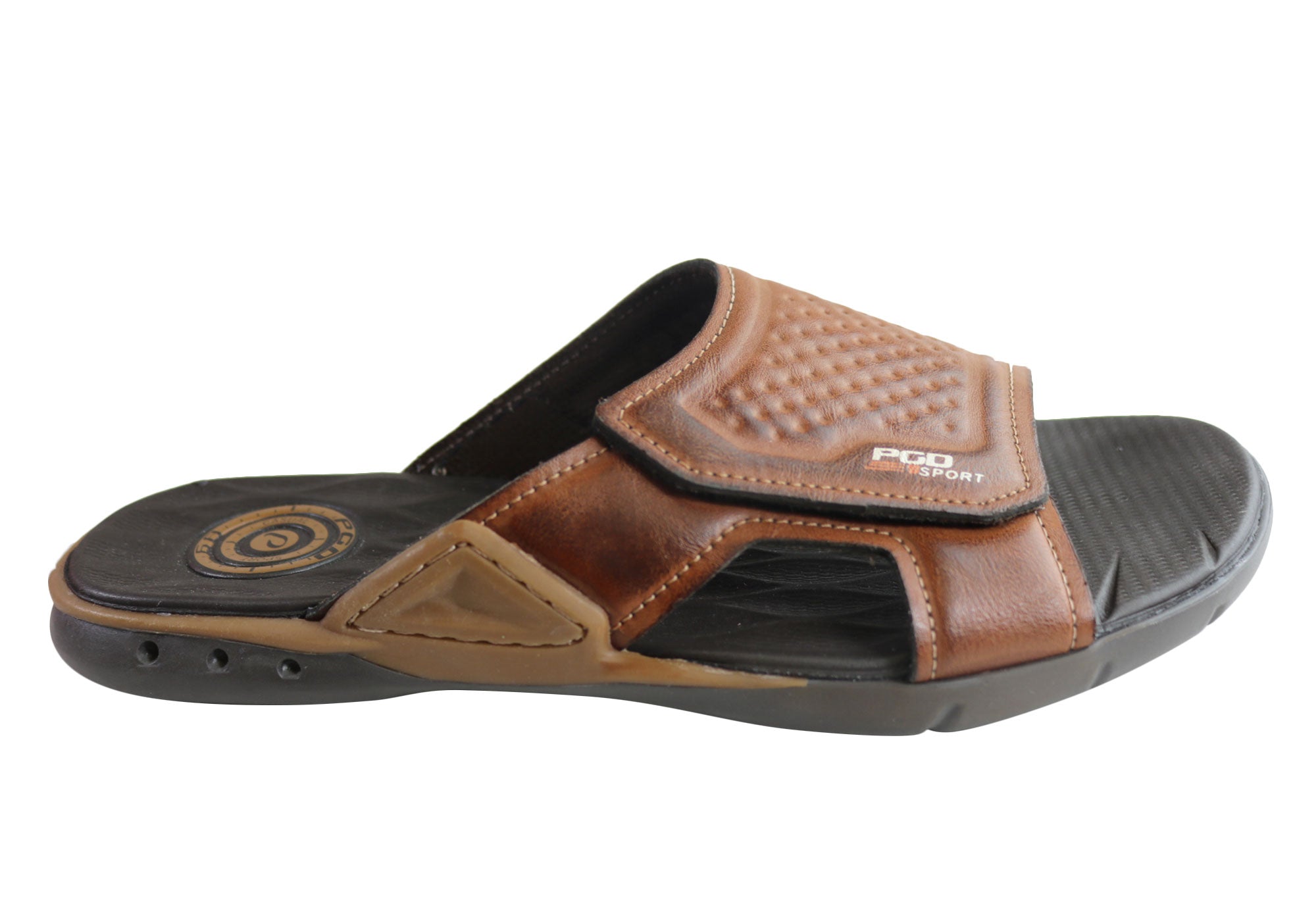 mens cushioned slides