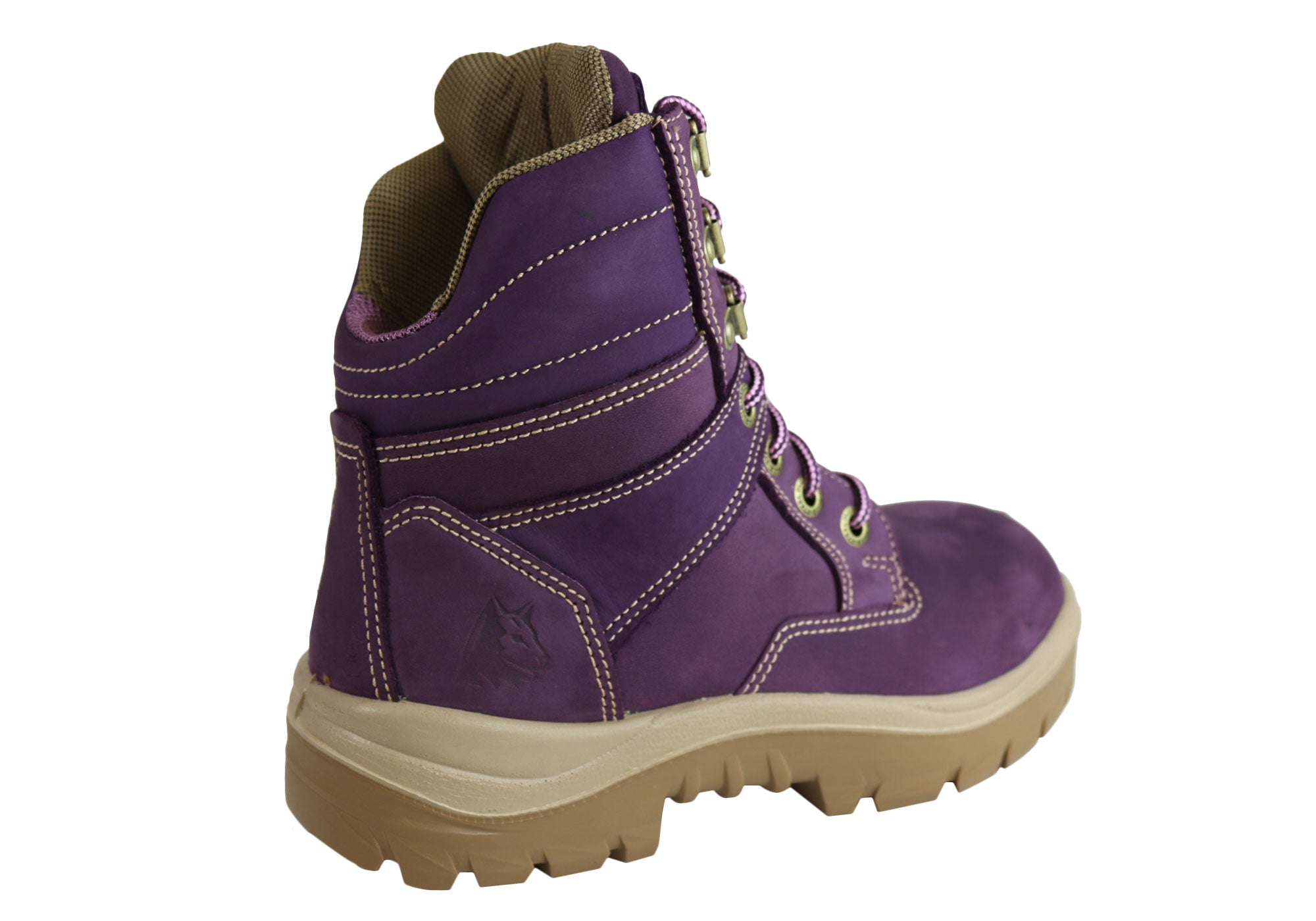 womens purple work boots