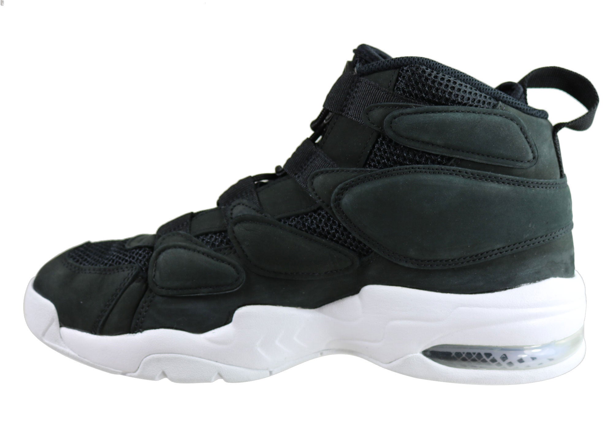 nike air uptempo black basketball shoes