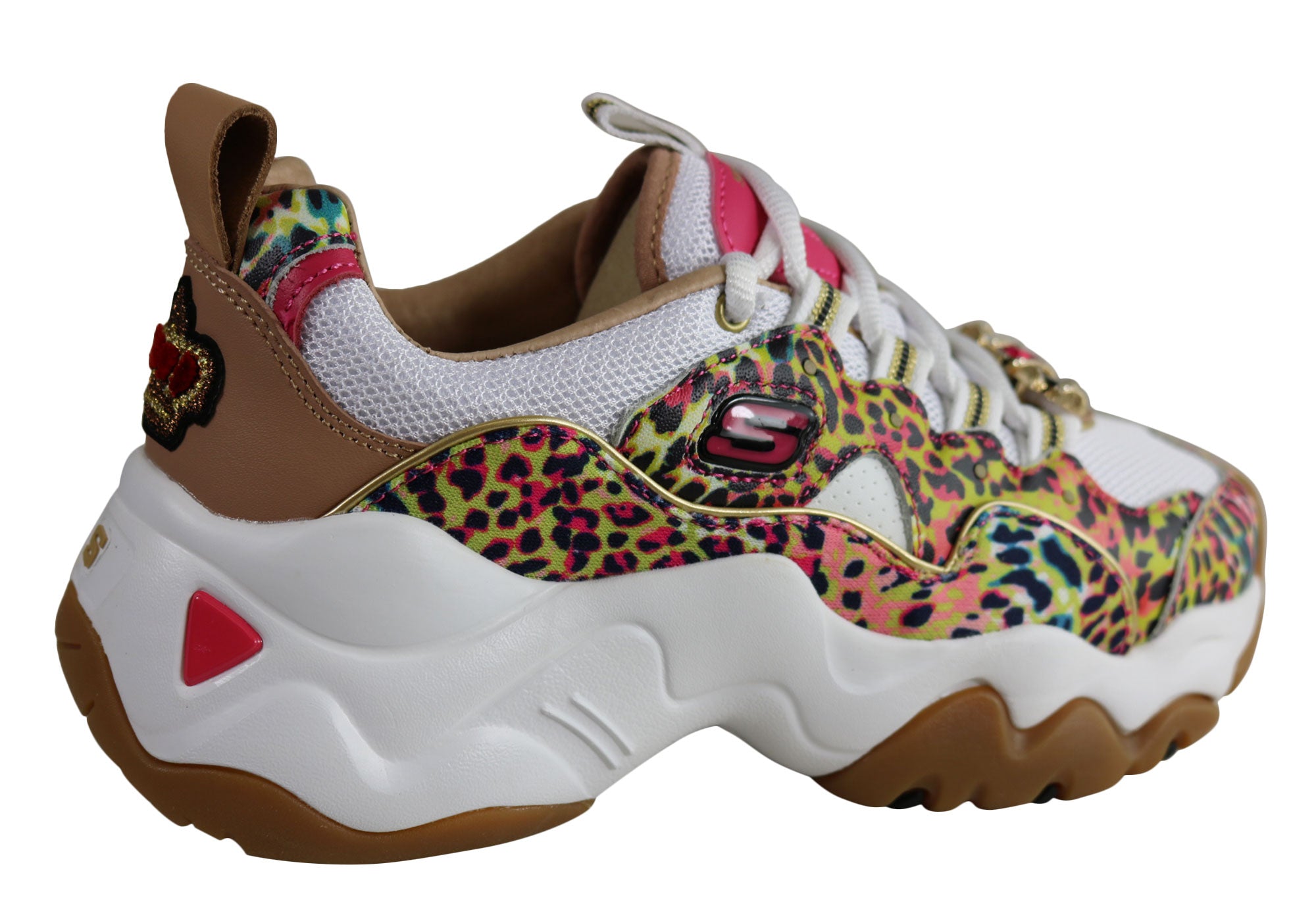 Skechers Womens D Lites 3.0 Cheetah 