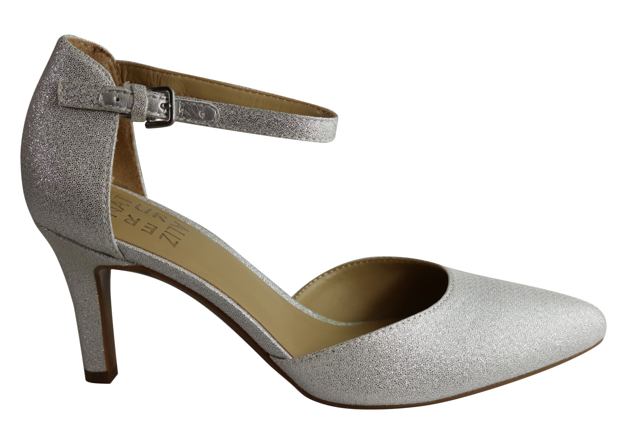 naturalizer silver heels