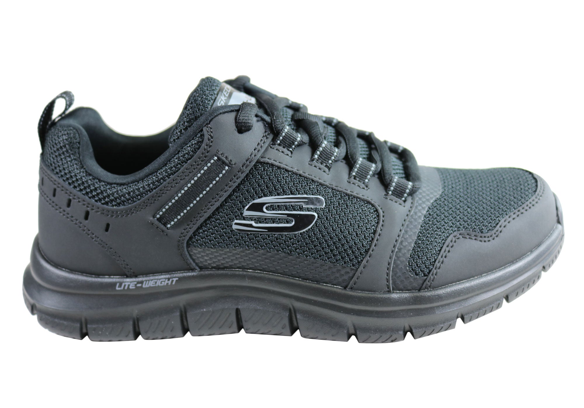 mens black memory foam shoes