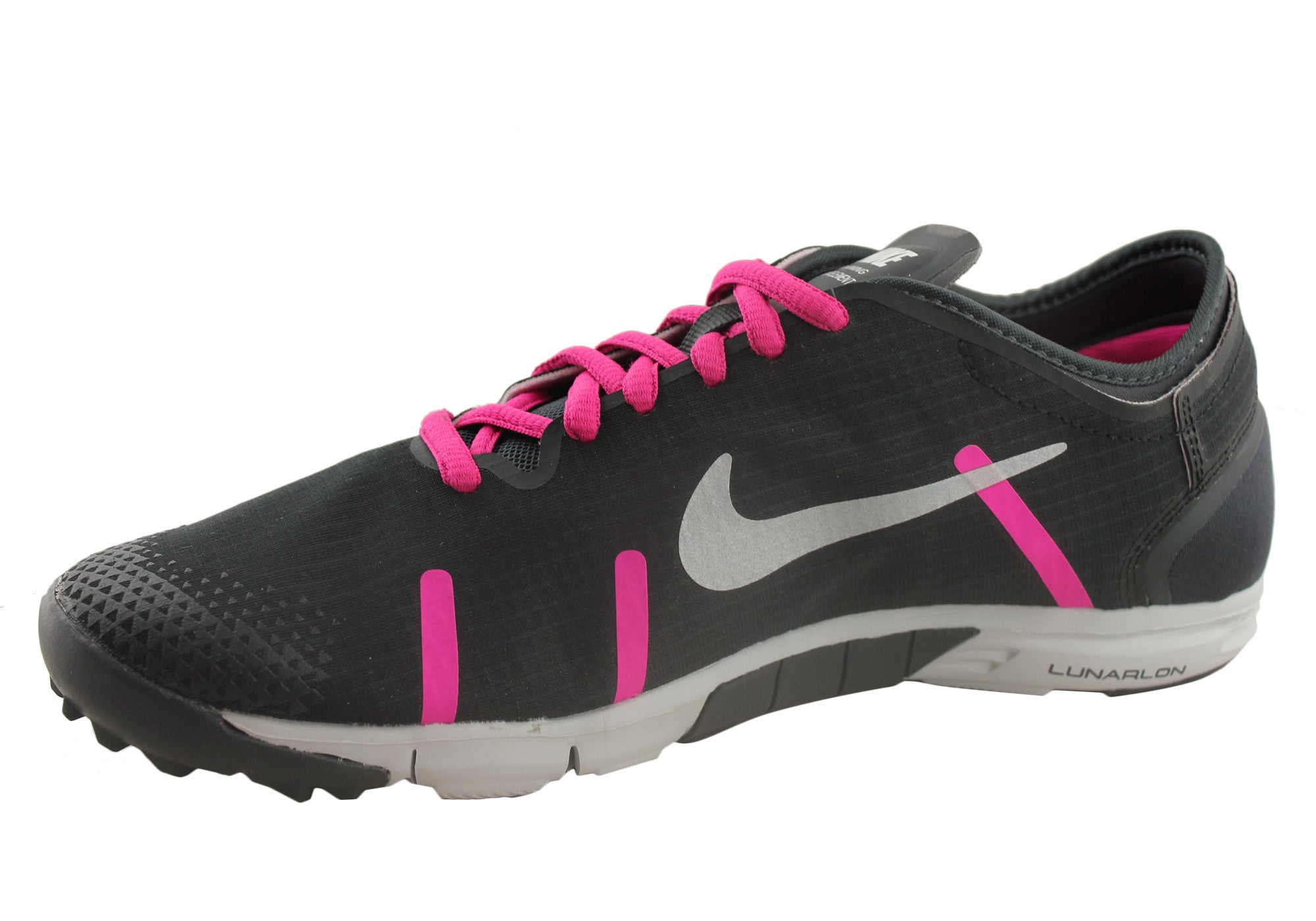 nike training shoes black and pink