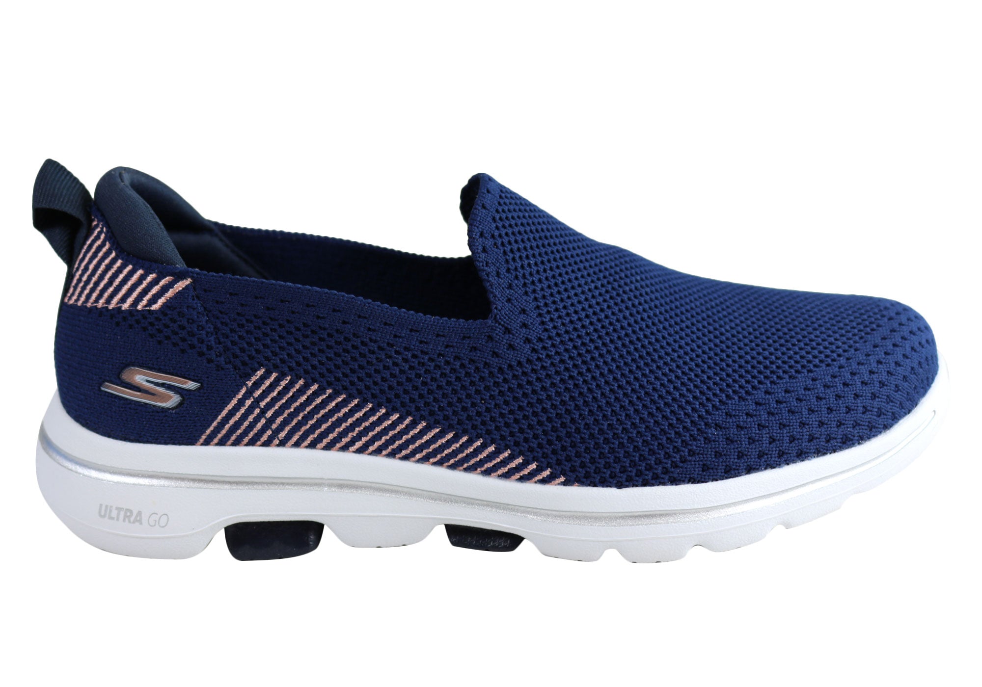 skechers navy gowalk 2 slip on shoes