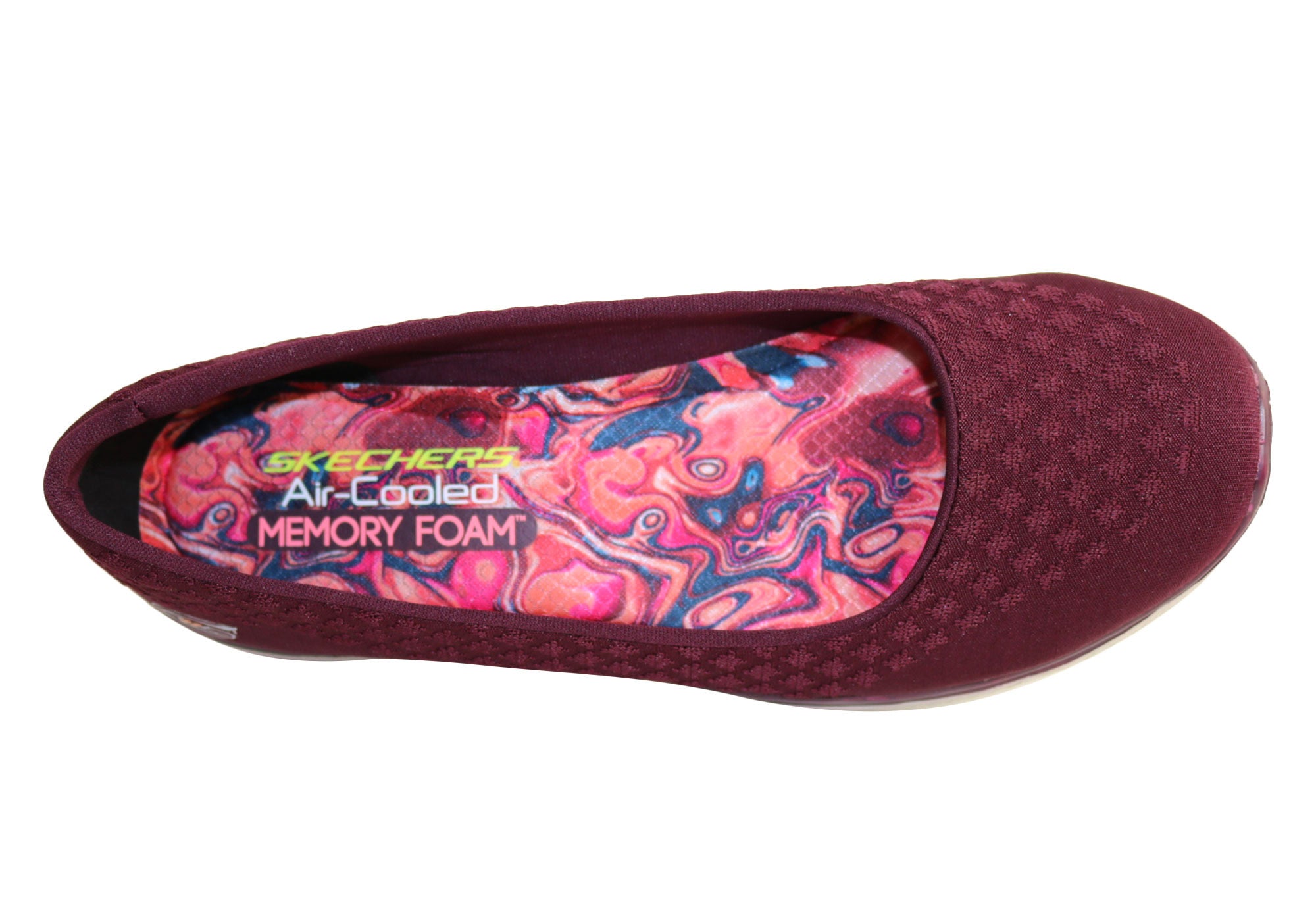 skechers air cooled memory foam flats