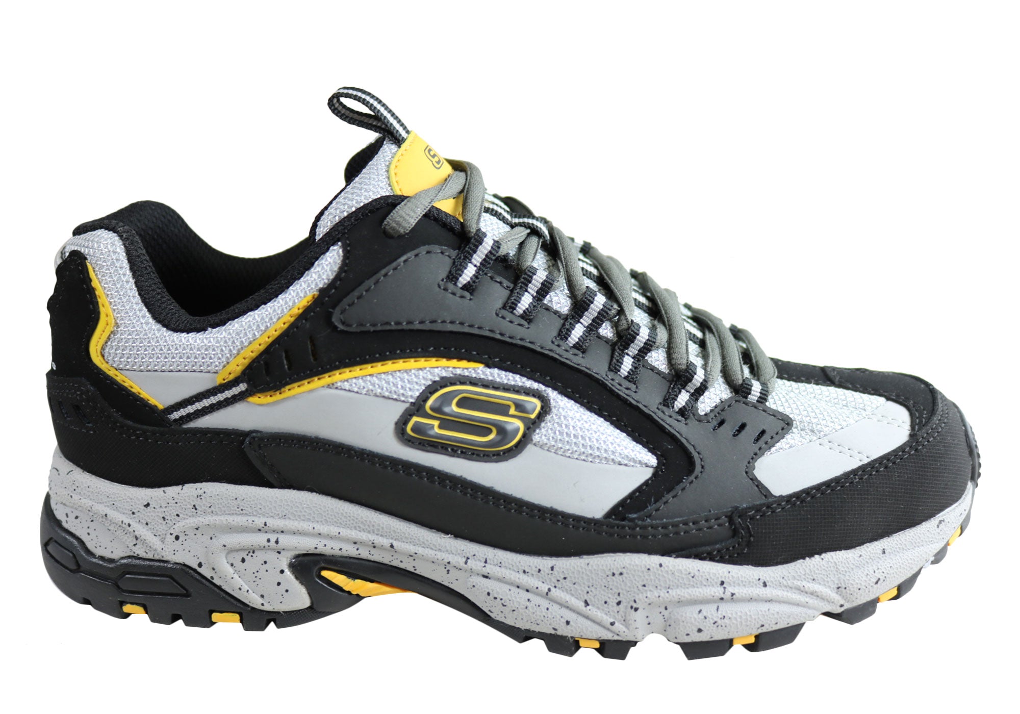 mens grey skechers