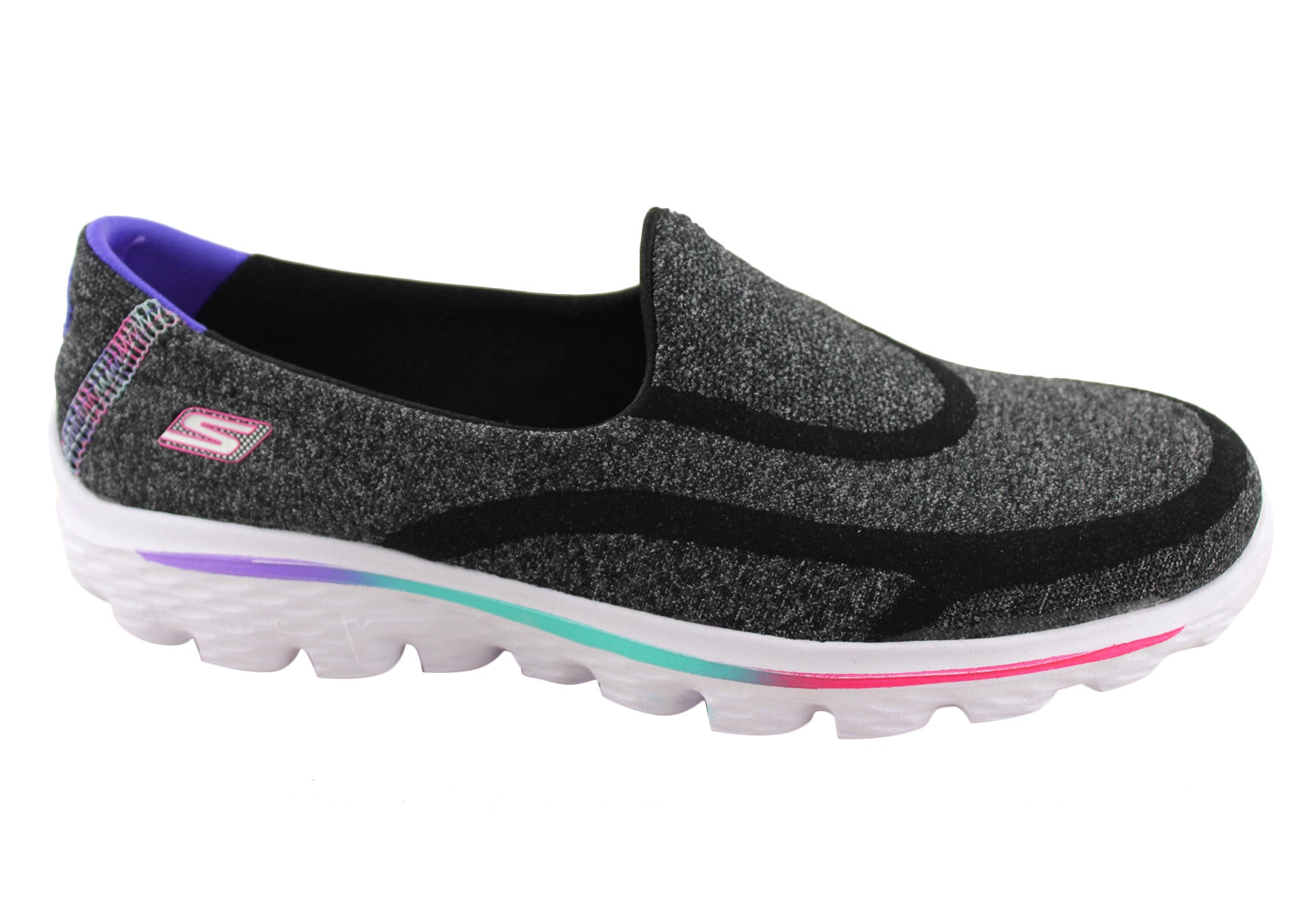 sketchers girls slip on