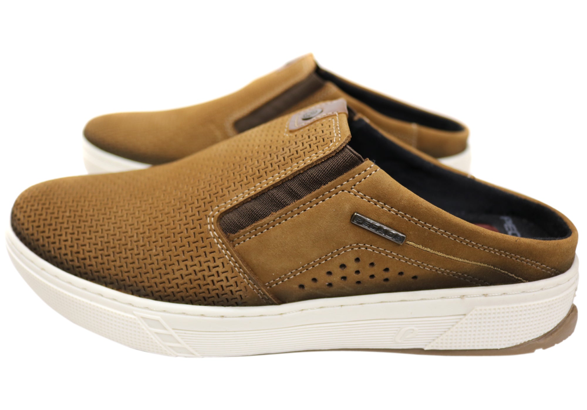 mens leather slip on shoes casual