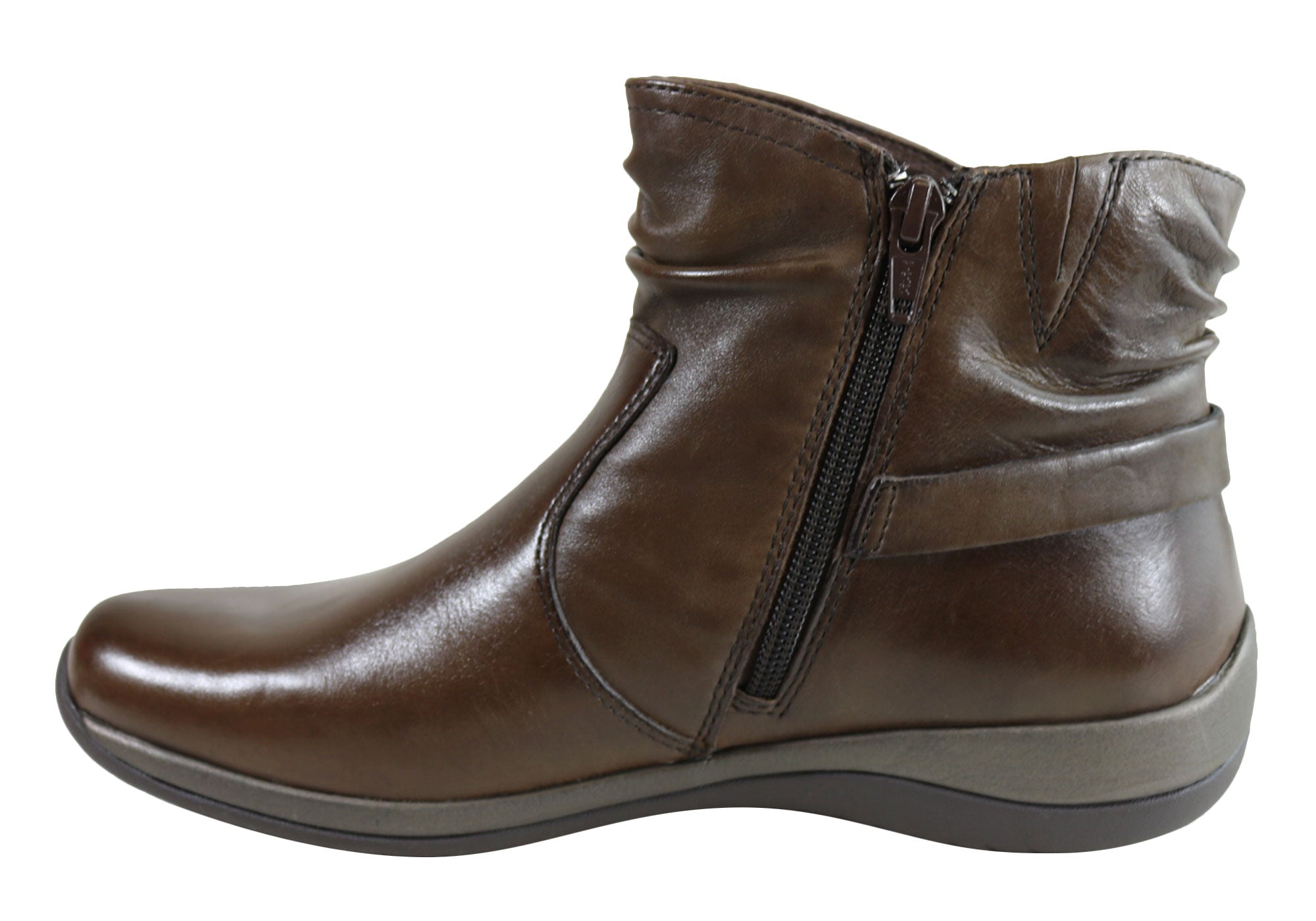 Earth Watson Womens Memory Foam Cushioned Leather Comfort Ankle Boots ...