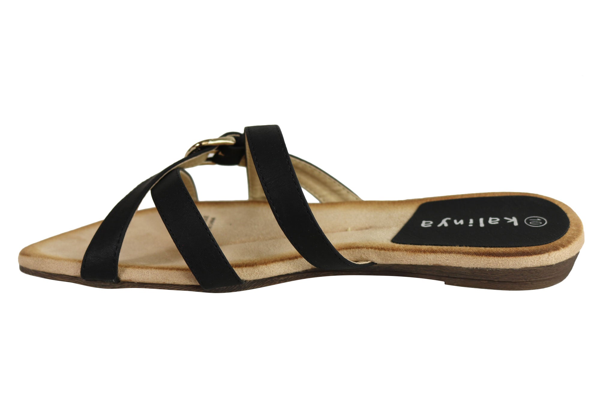 Kalinya Tamara Womens Comfortable Flat Slide Sandals | Brand House Direct