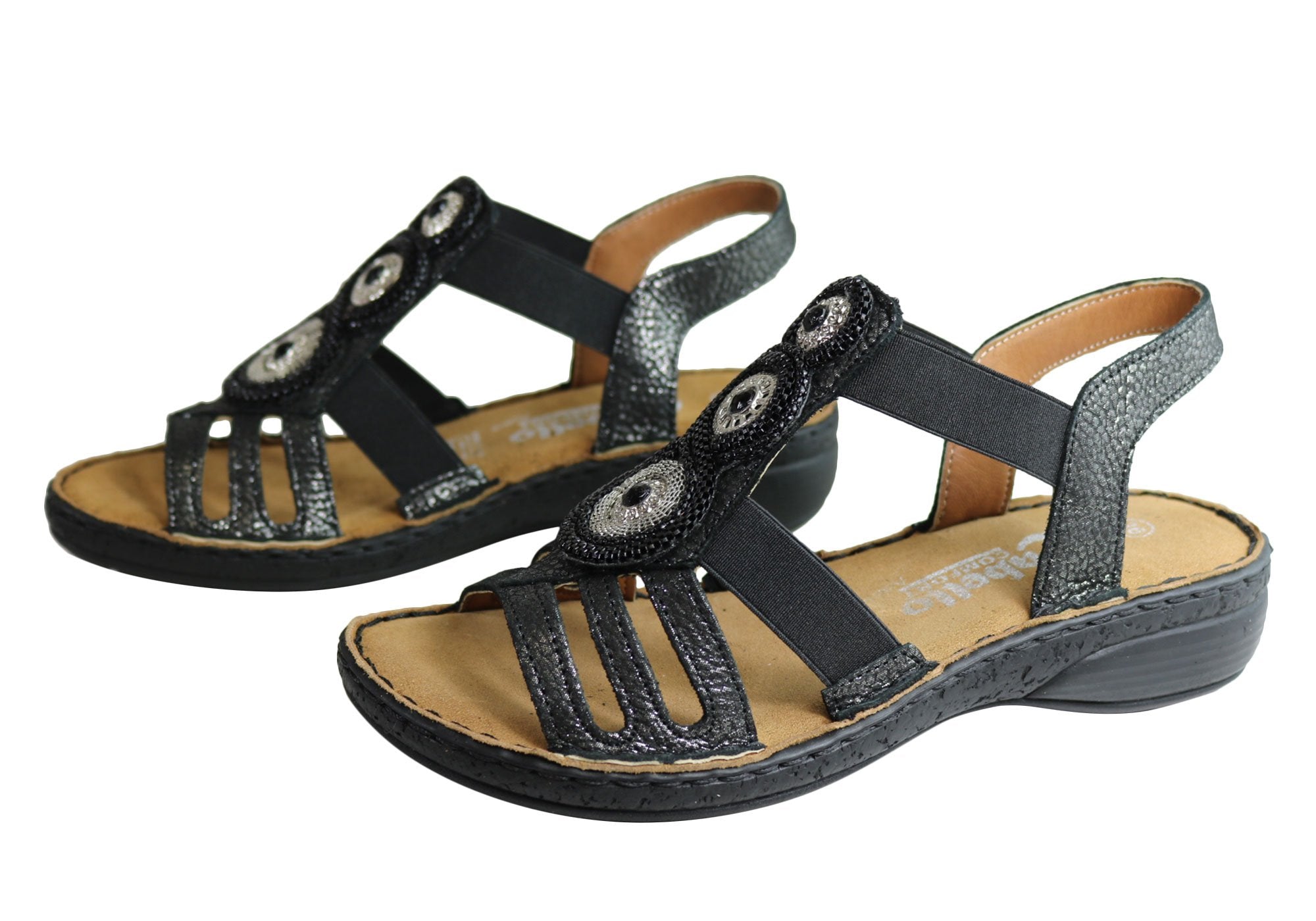 Cabello Comfort CP402-16 Womens European Leather Comfortable Sandals ...